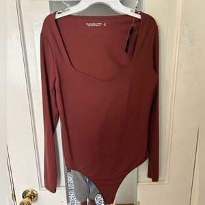 NWT Abercrombie & fitch long sleeve double lined bodysuit